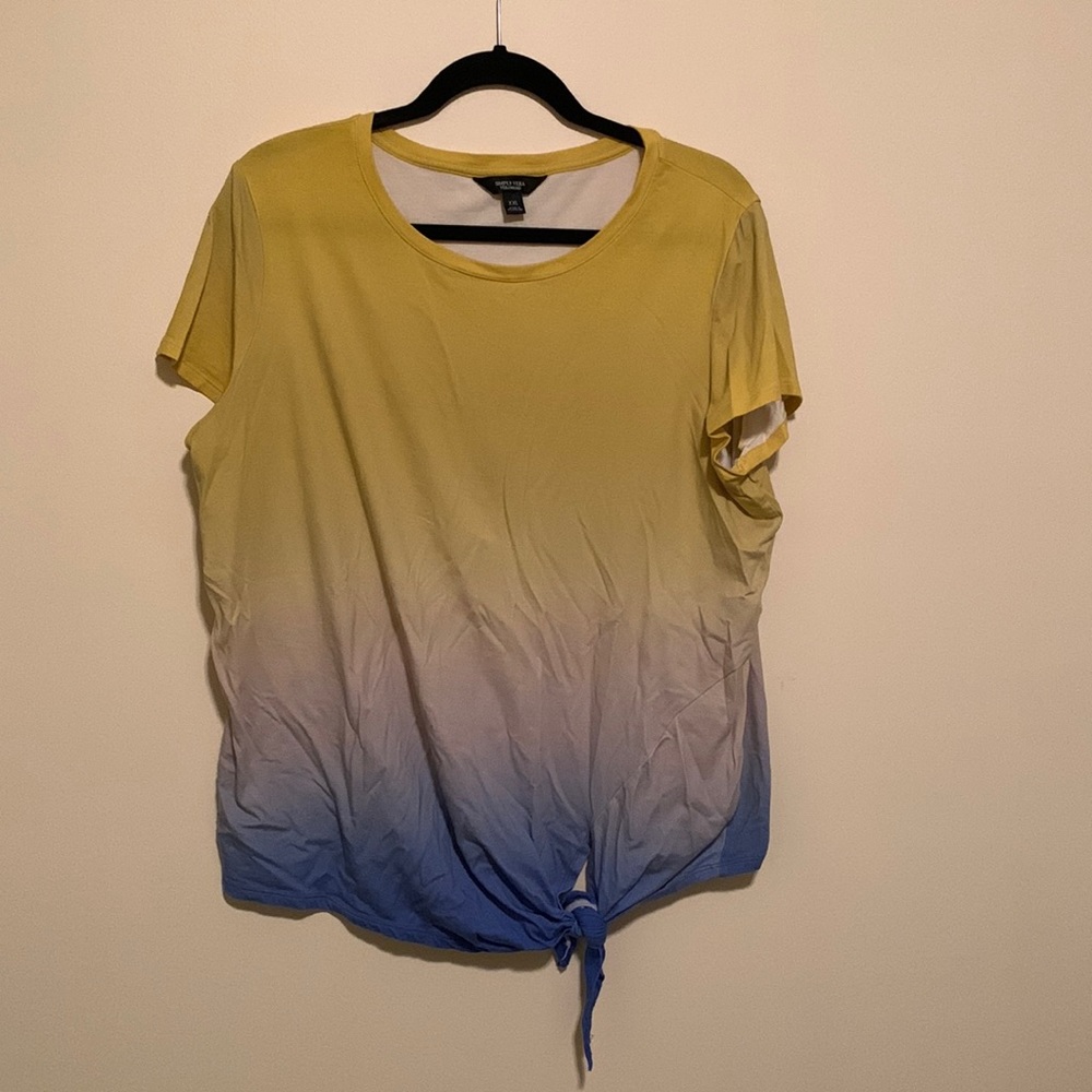 Simply Vera front tie shirt